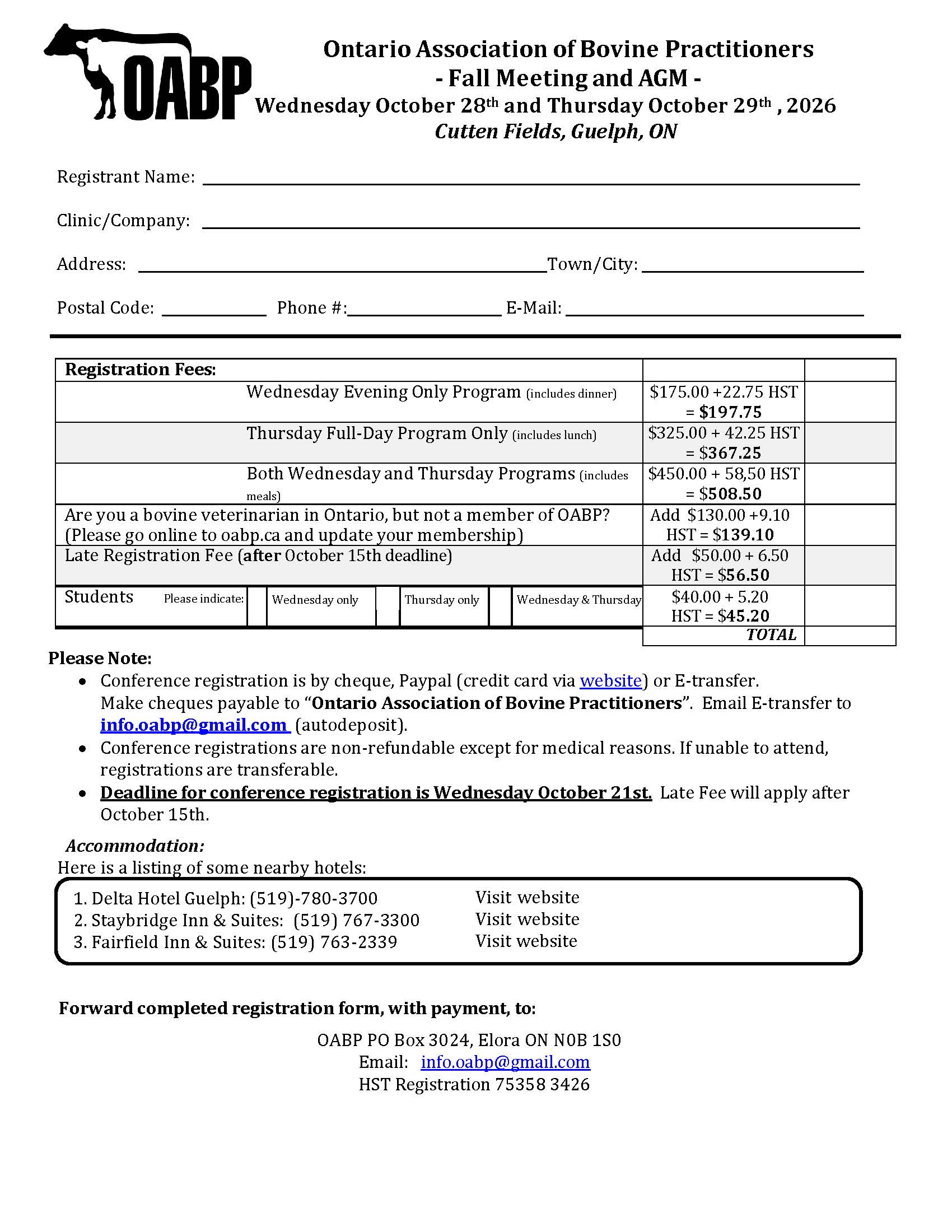 Registration Form   Fall CE Meeting 2026